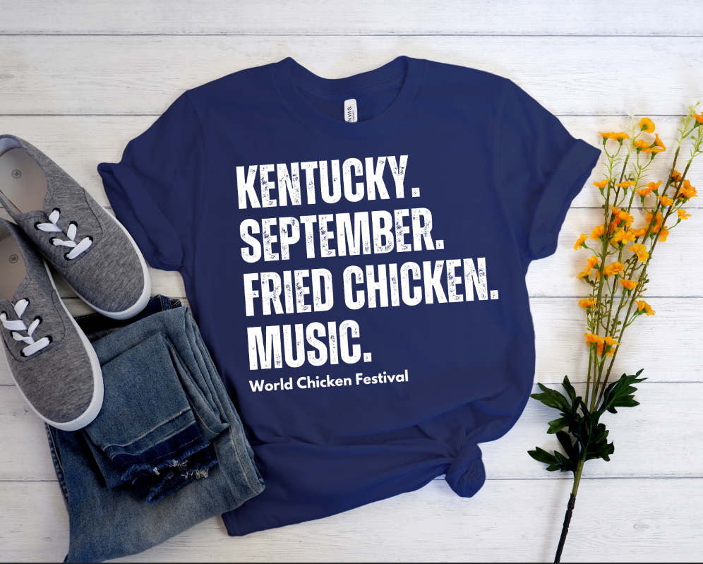 Chicken Festival Kentucky. September. Fried Chicken. Music Short sleeve T